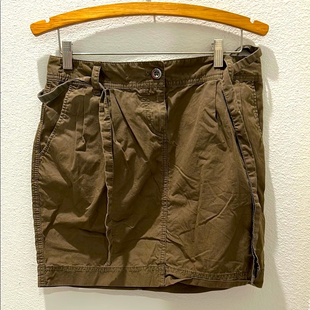 LOFT Casual Brown cargo style mini Skirt